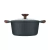 Resto Kitchenware Ran garnek 4,2 l, okrągły, beżowy, drewno
