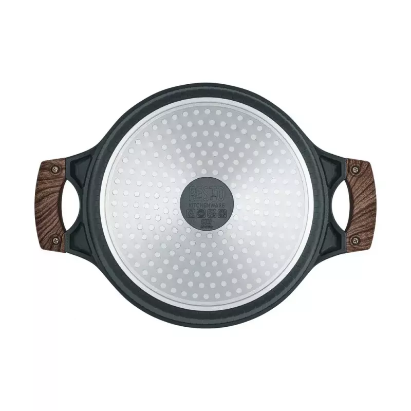 Resto Kitchenware Ran garnek 4,2 l, okrągły, beżowy, drewno