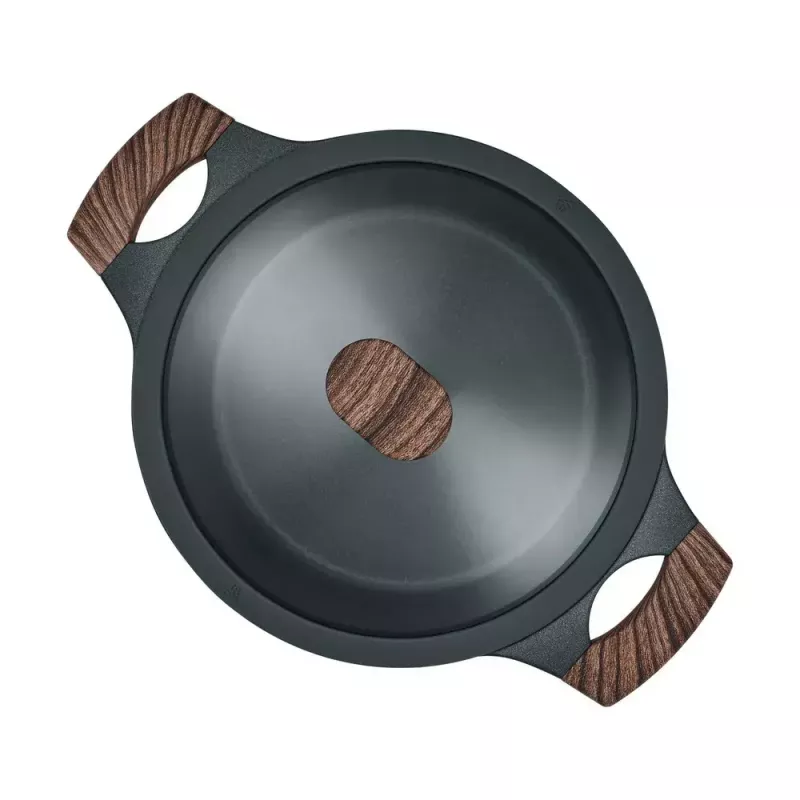 Resto Kitchenware Ran garnek 4,2 l, okrągły, beżowy, drewno