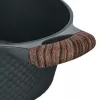 Resto Kitchenware Ran garnek 4,2 l, okrągły, beżowy, drewno