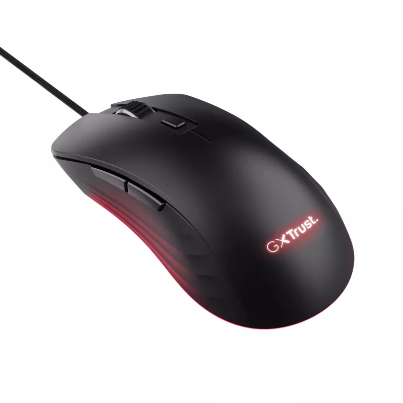 Trust GXT924 YBAR+ mysz Gaming Praworęczna USB Typ-A Optyczna 25600 DPI