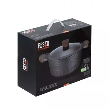 Resto Kitchenware Capella 4,6 L Okrągły Czarny Wood