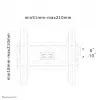 Uchwyt ścienny Neomounts LED-W220 do telewizora 22-40 cali - regulowany kąt nachylenia, 101,6 cm (40 cali), 100 x 100 mm, 200 x 200 mm, 0 - 10°, stal, czarny