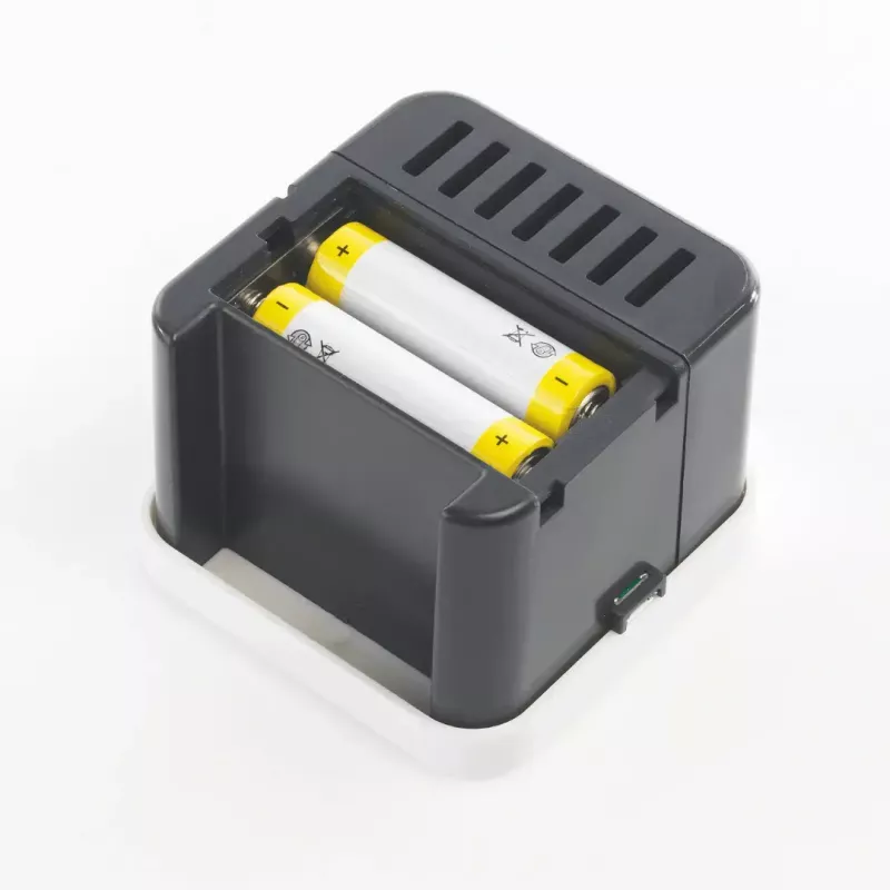 Dyfuzor zapachowy ewaporacyjny Stylies ELARAszary do 25 m² — sieciowy, bateryjny, USB, timer 2 h, 1,3 W, 74×74×100 mm, szary