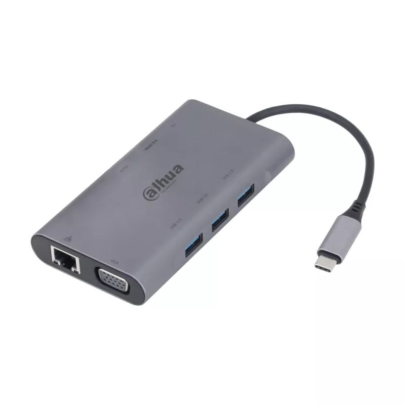 Stacja dokująca Dahua Technology 9 w 1 USB 3.1 Typ-C do USB 3.0 + HDMI + RJ45 + VGA + SD/TF + PD
