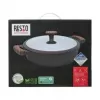 Resto Kitchenware 93906 garnek wielofunkcyjny, czarne aluminium, 4,1 l, 28 cm