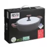 Resto Kitchenware 93906 garnek wielofunkcyjny, czarne aluminium, 4,1 l, 28 cm