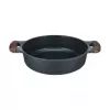 Resto Kitchenware 93906 garnek wielofunkcyjny, czarne aluminium, 4,1 l, 28 cm