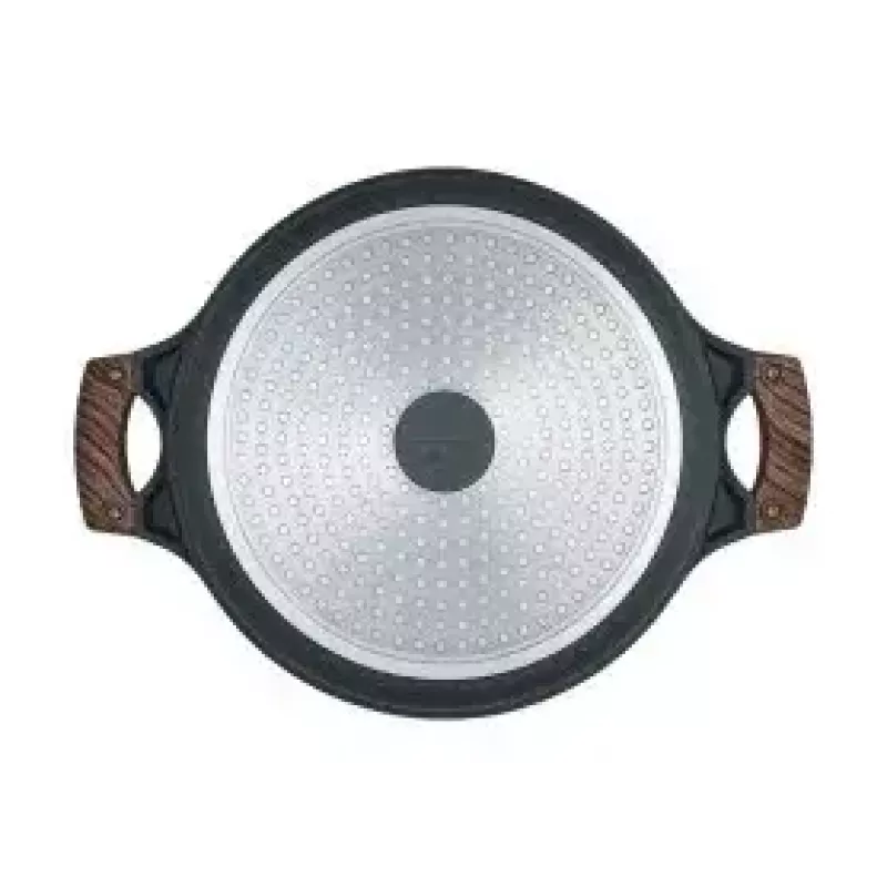 Resto Kitchenware 93906 garnek wielofunkcyjny, czarne aluminium, 4,1 l, 28 cm