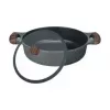 Resto Kitchenware 93906 garnek wielofunkcyjny, czarne aluminium, 4,1 l, 28 cm