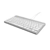 Ergonomiczna klawiatura R-Go Tools R-Go Compact Break, kompaktowa klawiatura z oprogramowaniem przerw, QWERTY (US), przewodowa, biała