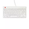 Ergonomiczna klawiatura R-Go Tools R-Go Compact Break, kompaktowa klawiatura z oprogramowaniem przerw, QWERTY (US), przewodowa, biała