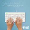 Ergonomiczna klawiatura R-Go Tools R-Go Compact Break, kompaktowa klawiatura z oprogramowaniem przerw, QWERTY (US), przewodowa, biała