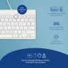 Ergonomiczna klawiatura R-Go Tools R-Go Compact Break, kompaktowa klawiatura z oprogramowaniem przerw, QWERTY (US), przewodowa, biała