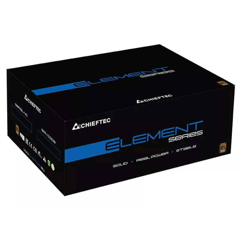 Chieftec ELP-600S zasilacz 600 W 20+4 pin ATX PS/2 Czarny