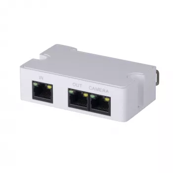Nadajnik sieciowy DAHUA PFT1300, 10/100 Mbps, do 300 m, IEEE 802.3af/at, 79×52×23 mm, 3 W, biały