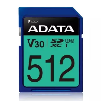 Pamięć Flash ADATA 512 GB SDXC UHS-I Klasa 10 ASDX512GUI3V30S-R
