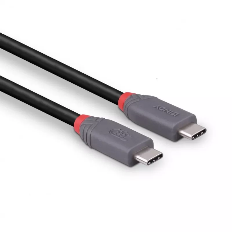 Lindy 1.5m USB 4 240W kabel typu C, linia Anthra