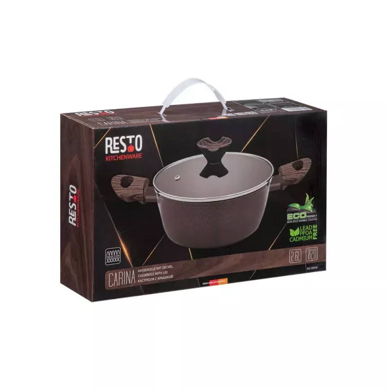 Resto Kitchenware Carina 2,5 L Okrągły Bordowy