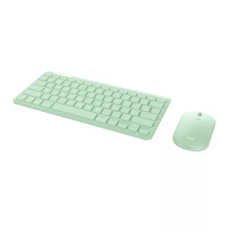 Trust Lyra klawiatura Mysz w zestawie Biurowa RF Wireless + Bluetooth QWERTY US English Zielony