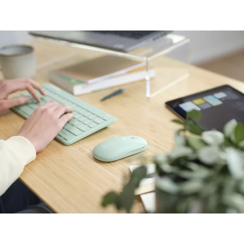 Trust Lyra klawiatura Mysz w zestawie Biurowa RF Wireless + Bluetooth QWERTY US English Zielony