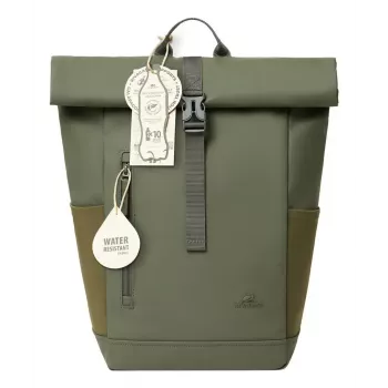 Plecak podróżny Rivacase Eden Olive skóra PU Poliester rPET 250x160x430mm