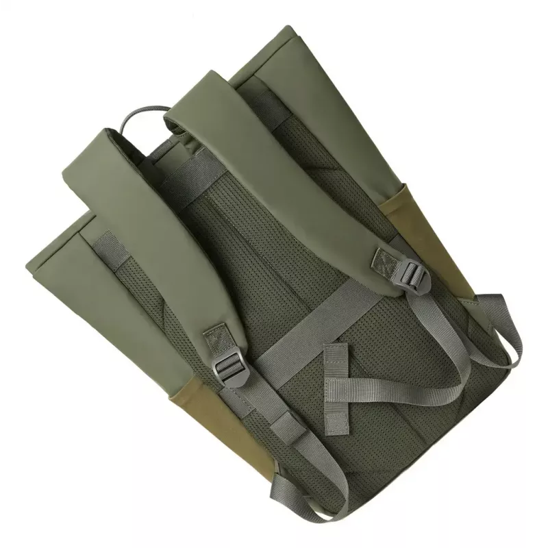 Plecak podróżny Rivacase Eden Olive skóra PU Poliester rPET 250x160x430mm