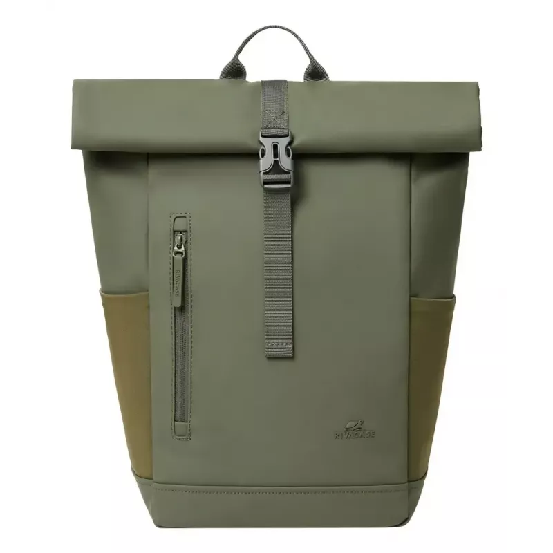 Plecak podróżny Rivacase Eden Olive skóra PU Poliester rPET 250x160x430mm