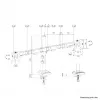 Neomounts DS60-600BL2 Ramię do monitora 10-32 cale - Quick-fix - 180°-stop