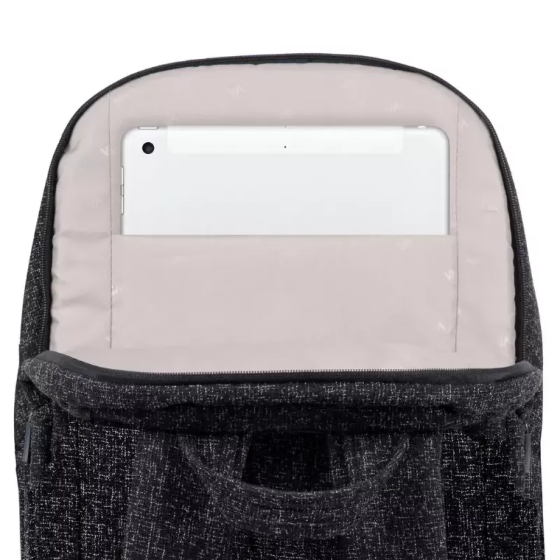 Backpack Rivacase 7962 39.6 cm (15.6 inch) Czarny biały Carrying Handle Shoulder Strap