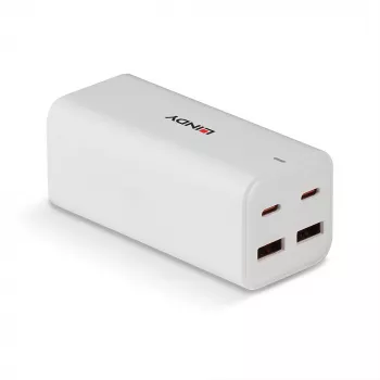 Ładowarka Lindy 100W 4-portowa USB Type-A i C GaN do użytku wewnętrznego, uniwersalna