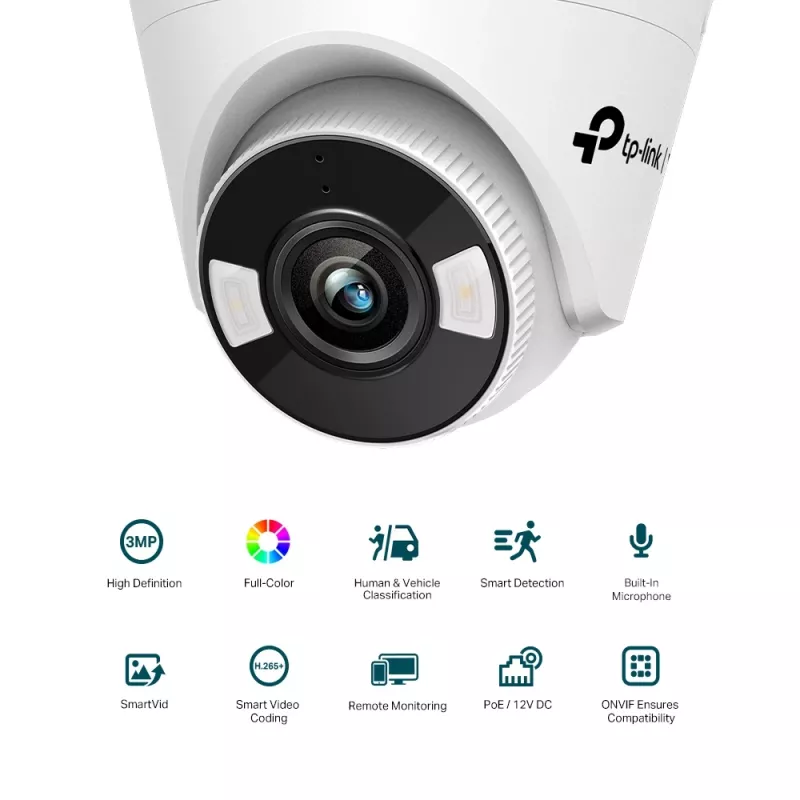 Kamera IP kopułkowa TP-Link VIGI C430 do wewnątrz i na zewnątrz 2304 x 1296 pikseli sufitowa
