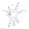 Uchwyt na słup do telewizora Neomounts FL40-430BL14 25 kg 32-55 cali