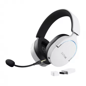 Trust GXT 491W FAYZO Headset Wired & Wireless Head-band Gaming USB Type-C Czarny, biały