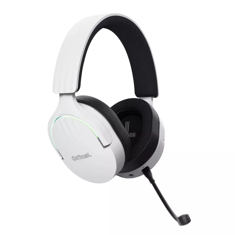 Trust GXT 491W FAYZO Headset Wired & Wireless Head-band Gaming USB Type-C Czarny, biały