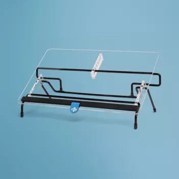 R-Go Tools Uchwyt na dokumenty R-Go Flex Read, ergonomiczny, z miękką podpórką pod nadgarstki, przezroczysty akryl