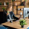R-Go Tools Uchwyt na dokumenty R-Go Flex Read, ergonomiczny, z miękką podpórką pod nadgarstki, przezroczysty akryl