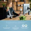 R-Go Tools Uchwyt na dokumenty R-Go Flex Read, ergonomiczny, z miękką podpórką pod nadgarstki, przezroczysty akryl