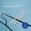 R-Go Tools Uchwyt na dokumenty R-Go Flex Read, ergonomiczny, z miękką podpórką pod nadgarstki, przezroczysty akryl