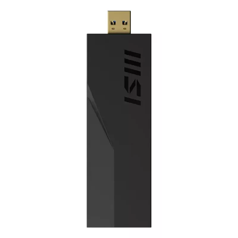 Klucz USB MSI BE6500 WiFi7 USB 3.2 Gen 1 Dongle Czarny