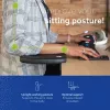 R-Go Tools Podłokietnik R-Go, ergonomiczny, symetryczny, z wycięciem brzusznym, miękka pianka, czarny