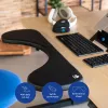 R-Go Tools Podłokietnik R-Go, ergonomiczny, symetryczny, z wycięciem brzusznym, miękka pianka, czarny