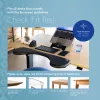 R-Go Tools Podłokietnik R-Go, ergonomiczny, symetryczny, z wycięciem brzusznym, miękka pianka, czarny