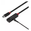 USB 3.0 Active Extension cienki Lindy 15m Type-C 5000 Mbit/s