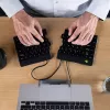 R-Go Tools Klawiatura ergonomiczna R-Go Split Break v2 z oprogramowaniem do przerw, ergonomiczna klawiatura dzielona, QWERTY (UK), przewodowa, czarna