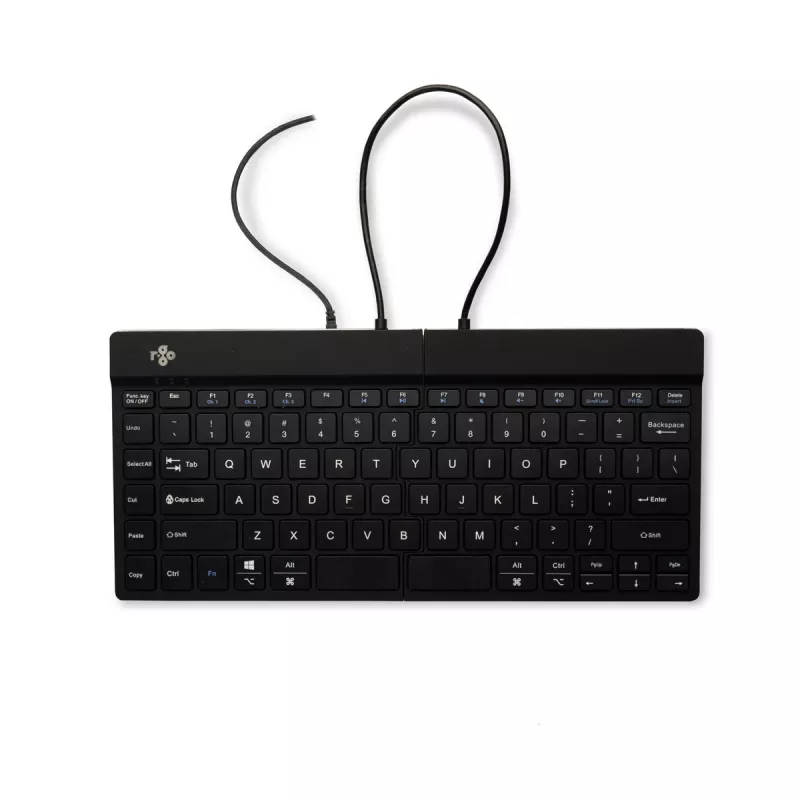 Klawiatura ergonomiczna R-Go Tools R-Go Split Break v2 z oprogramowaniem Break, ergonomiczna klawiatura dzielona, QWERTY (US), przewodowa, czarna