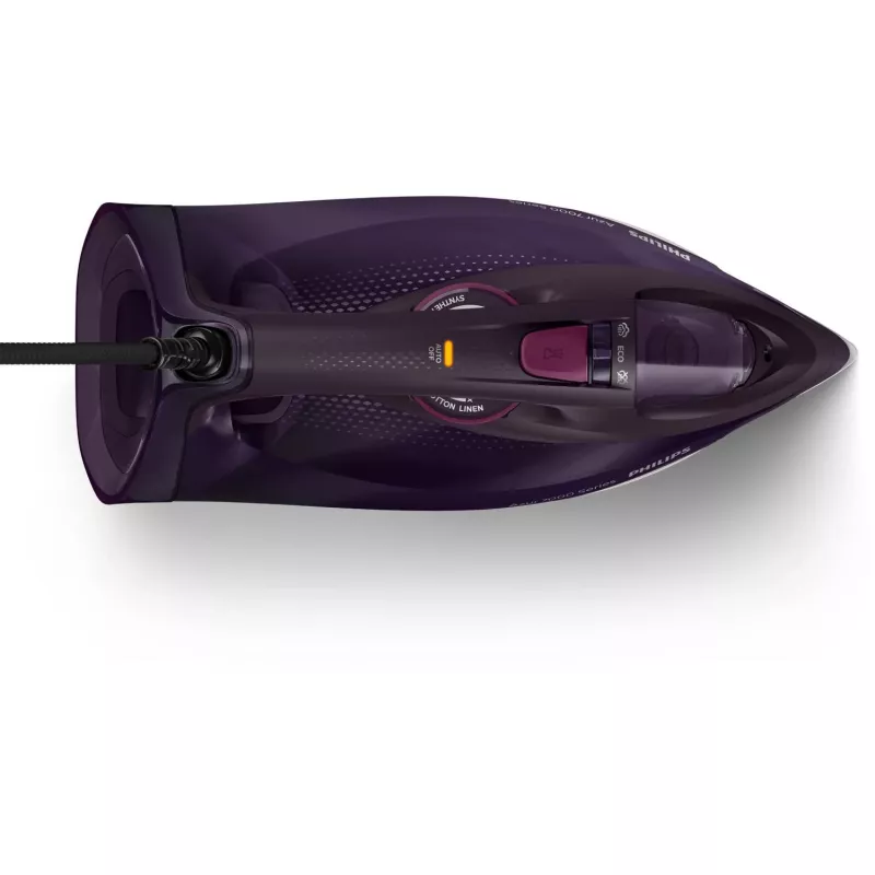 Żelazko parowe Philips serii 7000 DST7061/30, stopa SteamGlide Elite, 3000 W, fioletowe