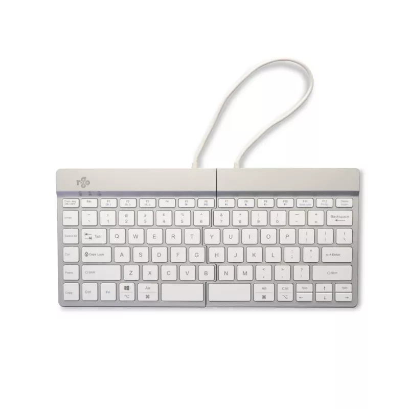 Ergonomiczna klawiatura R-Go Tools R-Go Split Break z oprogramowaniem do przerw, ergonomiczna klawiatura dzielona, QWERTY (US), Bluetooth, biała