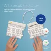 Ergonomiczna klawiatura R-Go Tools R-Go Split Break z oprogramowaniem do przerw, ergonomiczna klawiatura dzielona, QWERTY (US), Bluetooth, biała