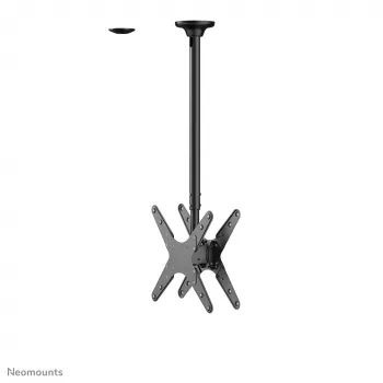 Neomounts FPMA-C340DCzarny Podwójny uchwyt sufitowy do monitora/telewizora 32-75 cali - wys. 106-156 cm